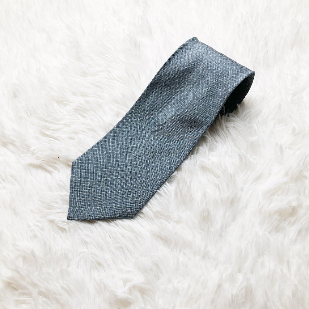 Armani Collezioni Silk Tie Blue Made in It…